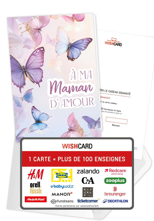 À ma maman - Papillons Lila