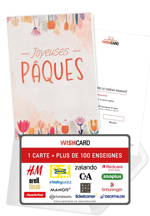 Joyeuses Pâques - Fleurs Aquarelle