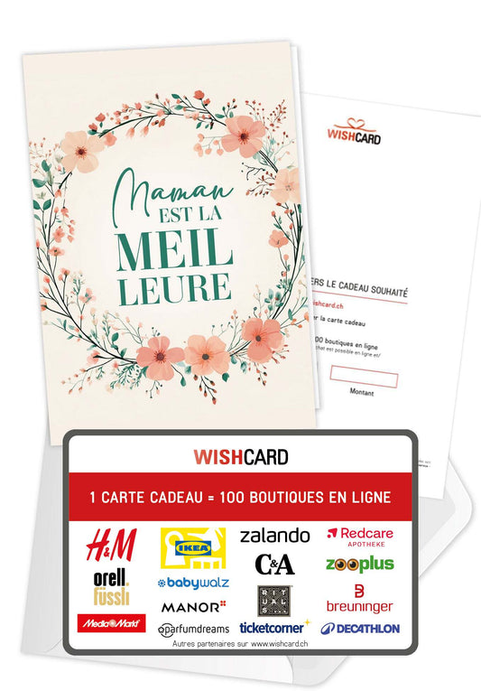 Maman est la meilleure - Couronne de fleurs