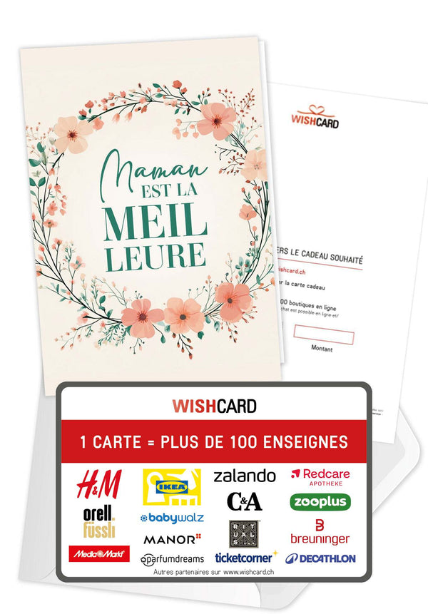 Maman est la meilleure - Couronne de fleurs