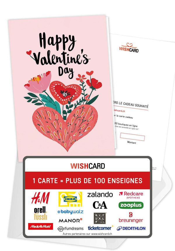 Happy Valentine's Day - Cœur et fleurs