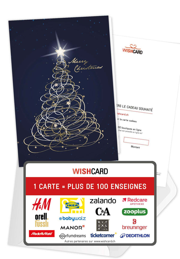 Merry Christmas - Arbre de Noël Bleu