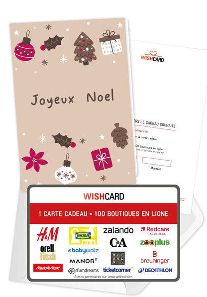 Joyeux Noël - Ornements Beige