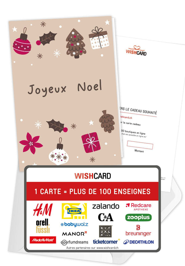 Joyeux Noël - Ornements Beige