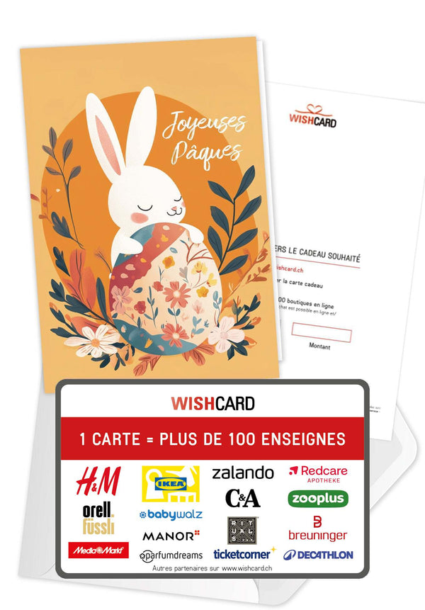Joyeuses Pâques - Lapin Orange