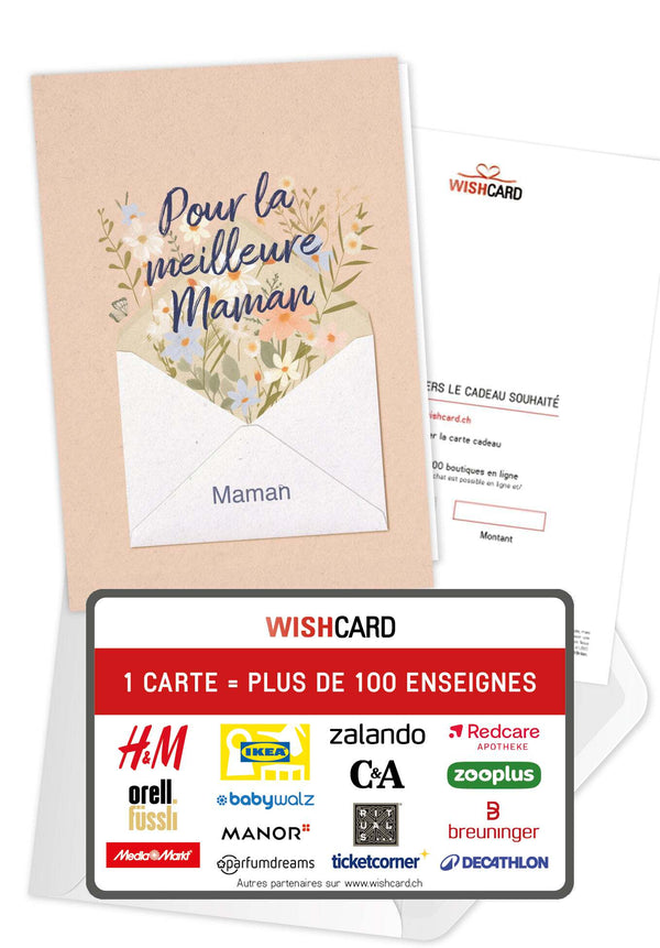 Pour la meilleure maman - Lettre fleurs