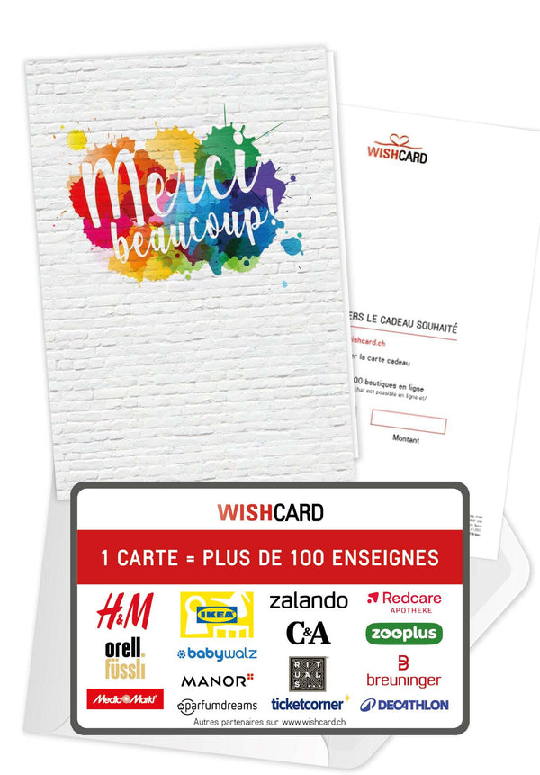Merci beaucoup varié - Taches colorées