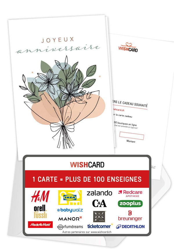 Joyeux anniversaire - Bouquet de fleurs