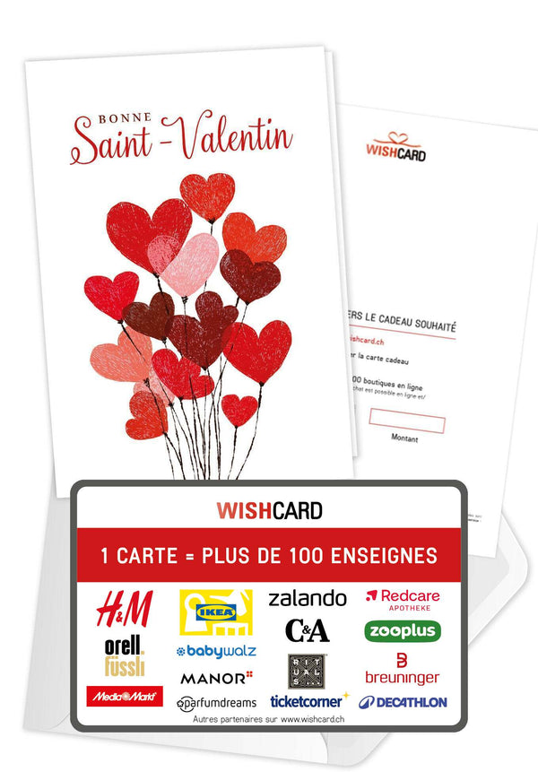 Bonne Saint-Valentin - Ballons coeurs