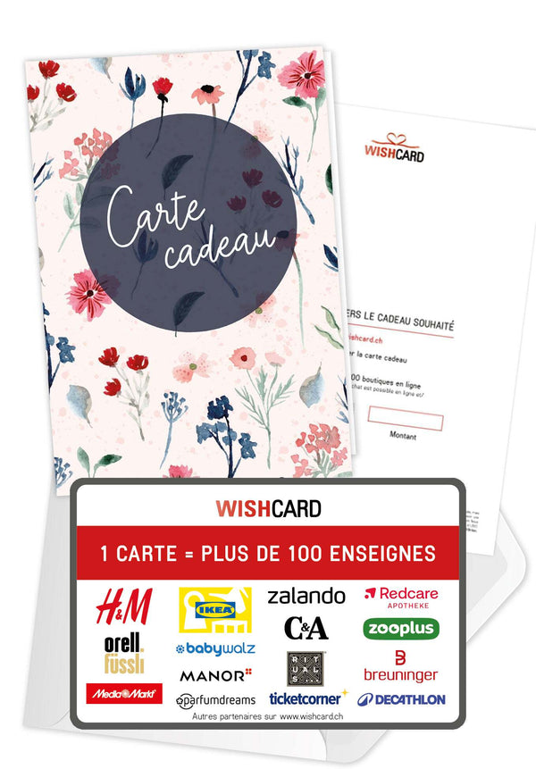 Carte Cadeau - Fleurs Bleu