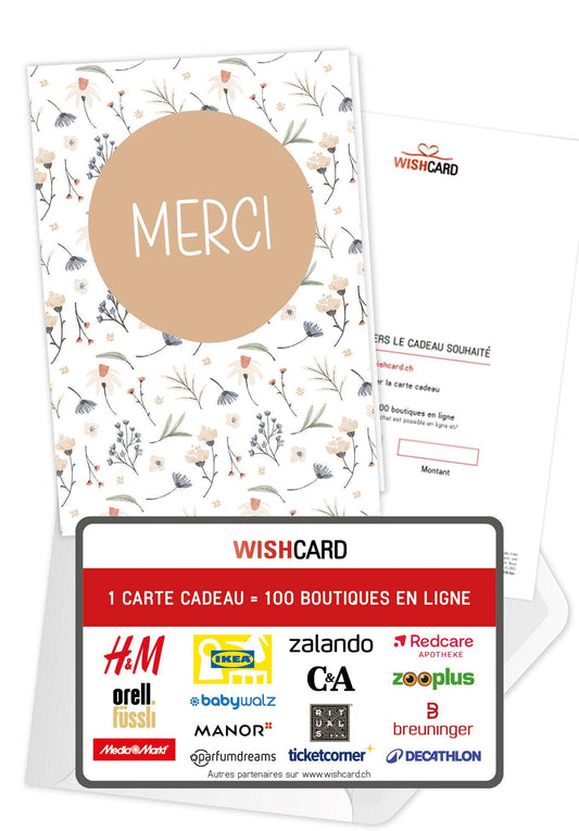 Merci - Fleurs Blanc 