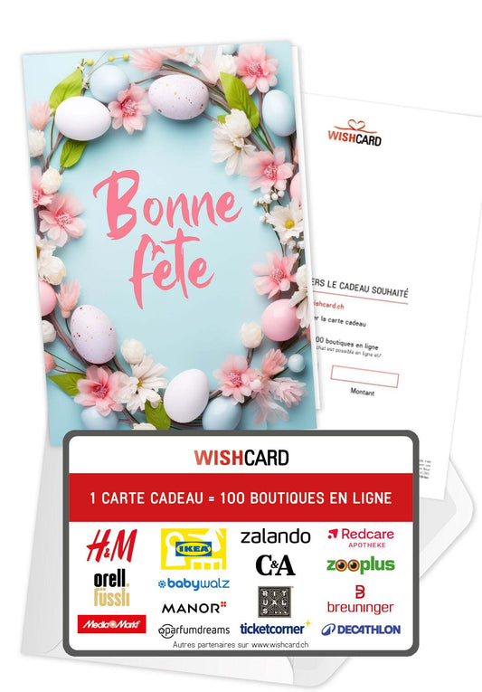 Bonne Fête - Couronne de fleurs