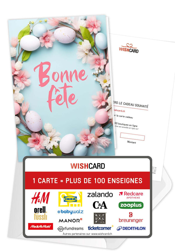Bonne Fête - Couronne de fleurs