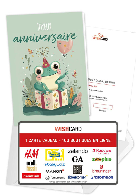 Joyeux anniversaire - Grenouille