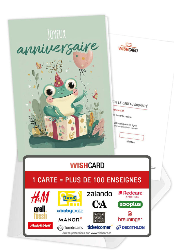 Joyeux anniversaire - Grenouille