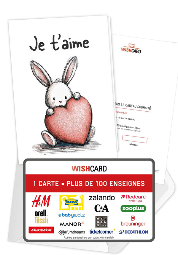 Je t'aime - Cœur de lapin