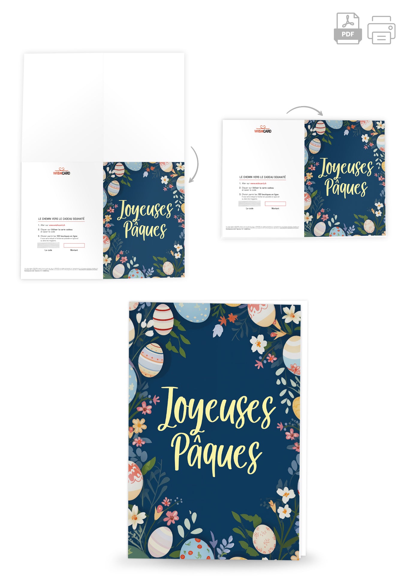 Joyeuses Pâques - Oeufs de Pâques fleurs (Value)