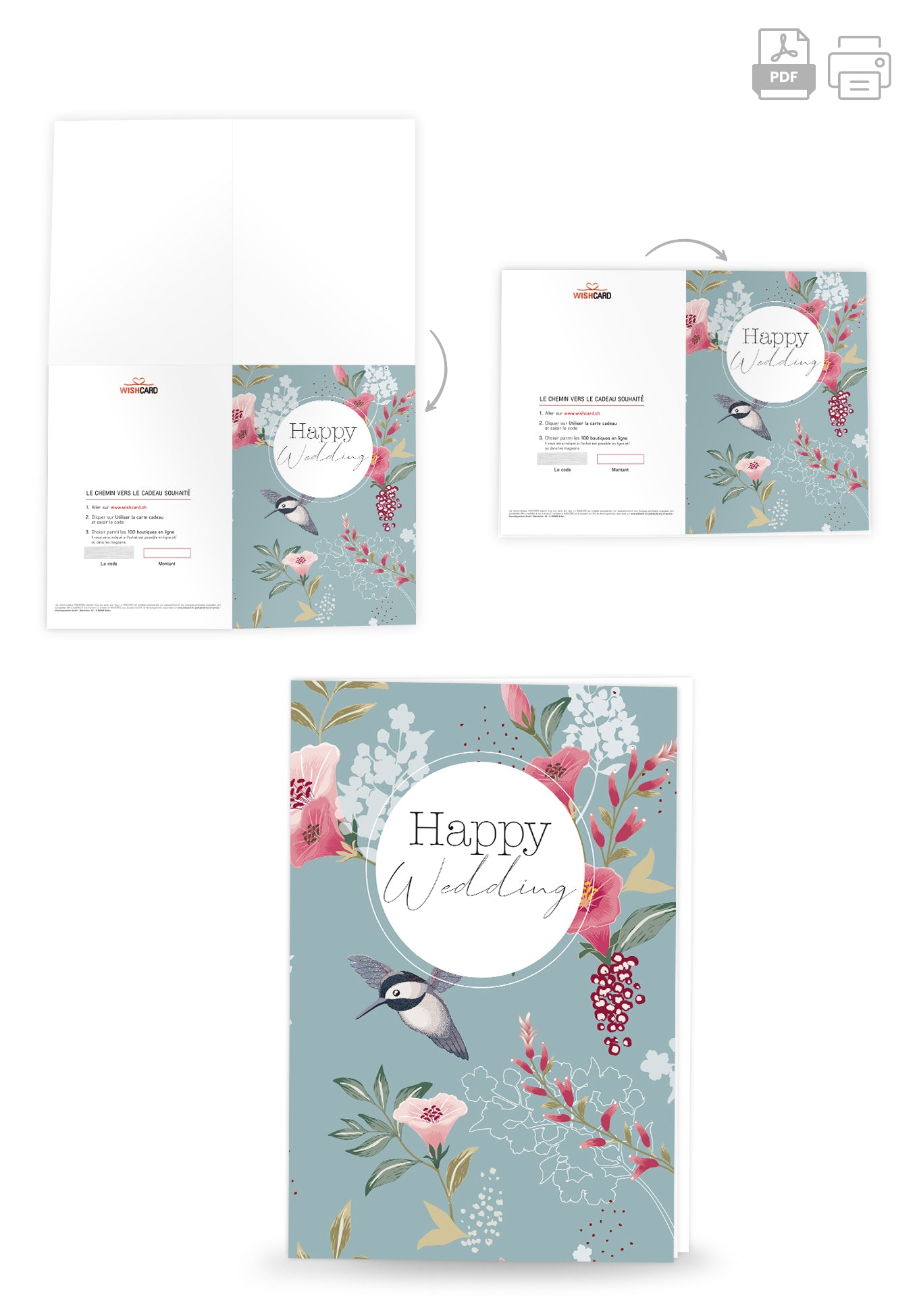 Happy Wedding - Oiseau