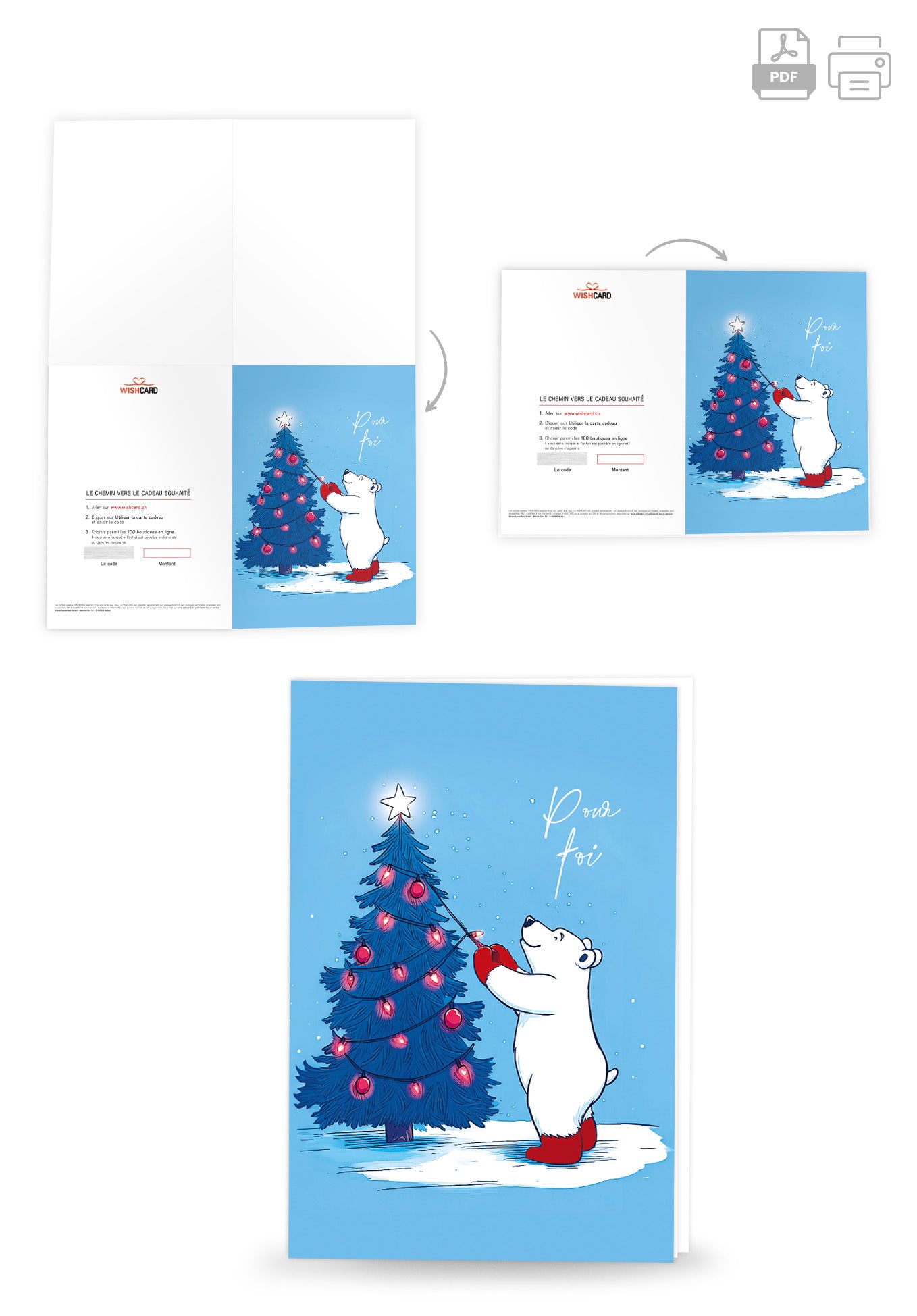 Pour toi - Ours polaire Sapin