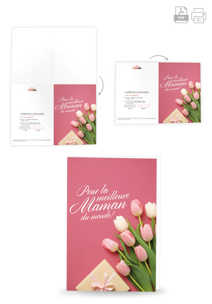 Pour la meilleure maman - Cadeau Tulipes