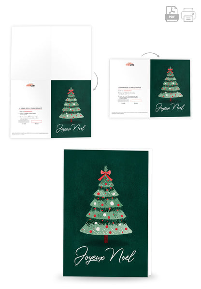 Joyeux Noël - Sapin Vert