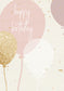 Happy Birthday - Ballons Roses (Gutscheinwert)