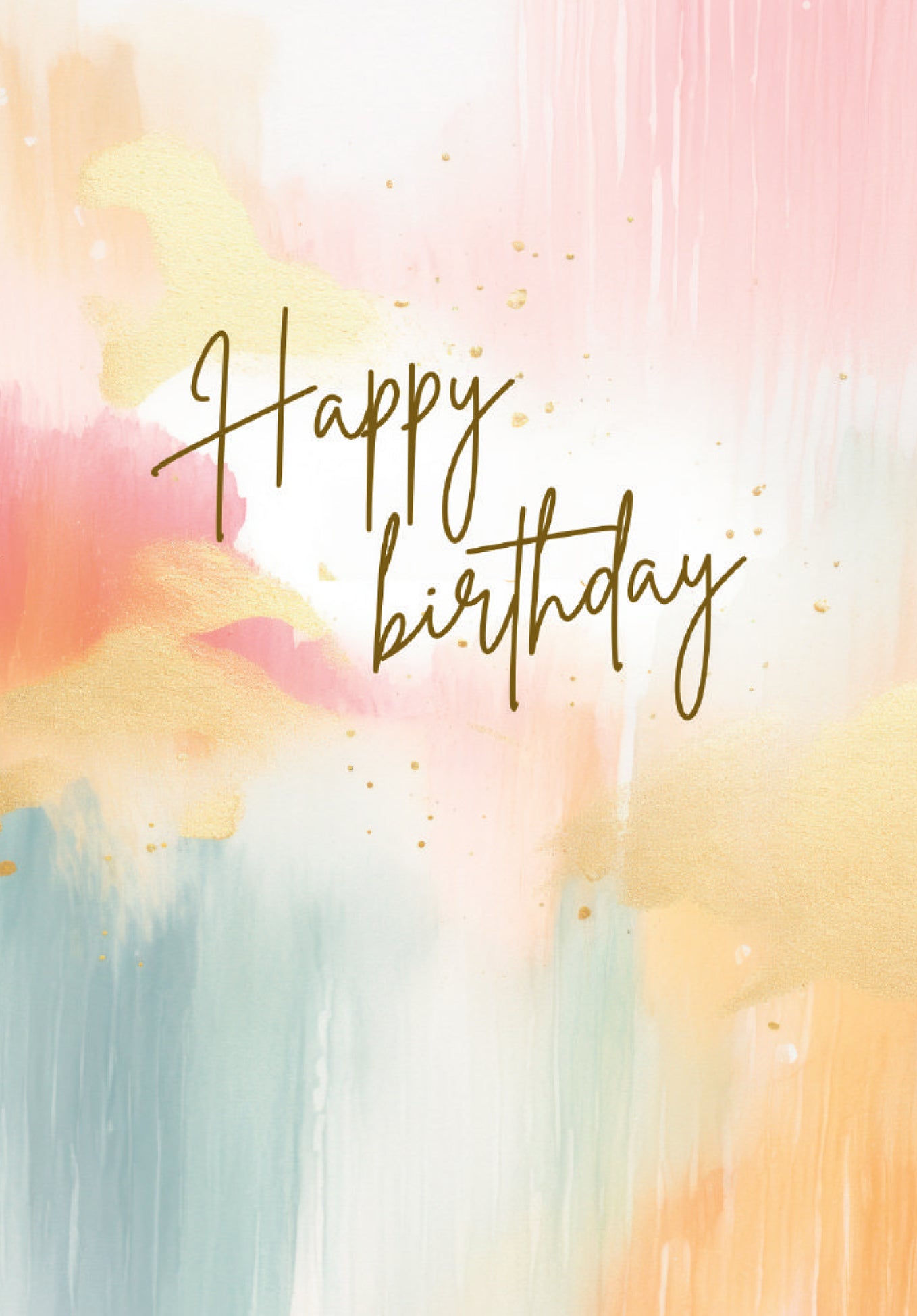 Happy Birthday - Aquarelle colorée (Grado di valore)