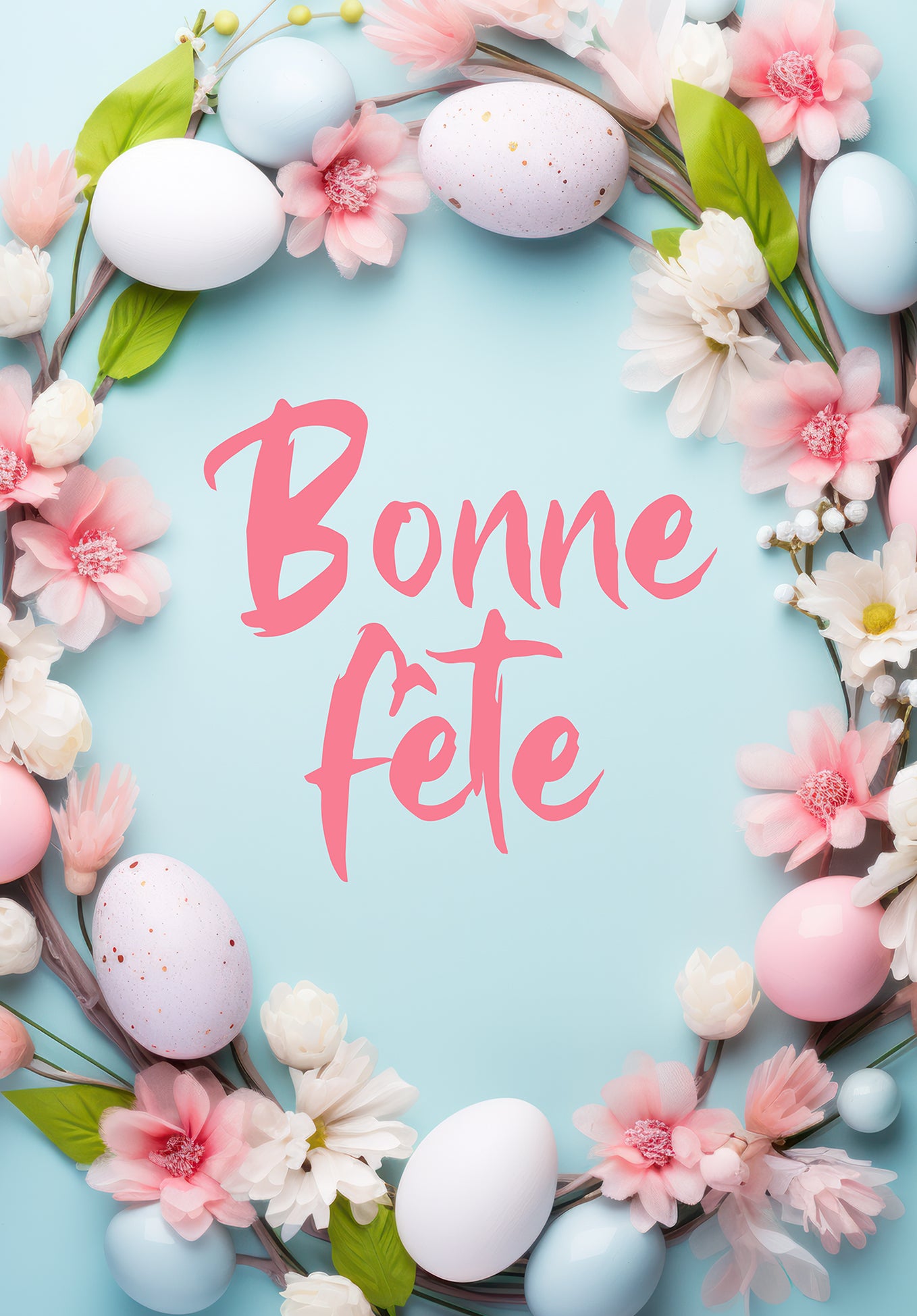 Bonne Fête - Couronne de fleurs (Value)