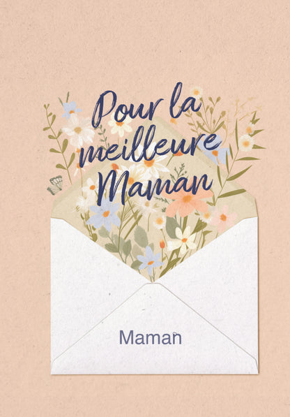 Pour la meilleure maman - Lettre fleurs (Value)