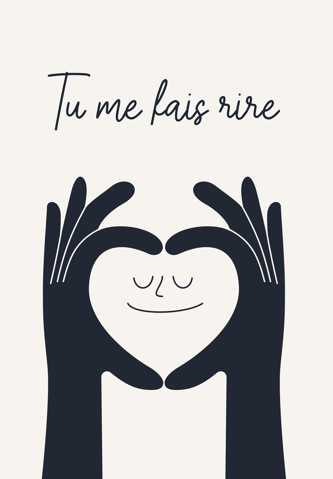 Tu me fais rire - Noir