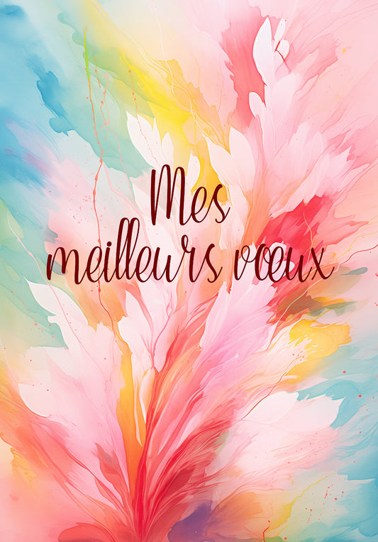 Mes meilleurs vœux - Coloré