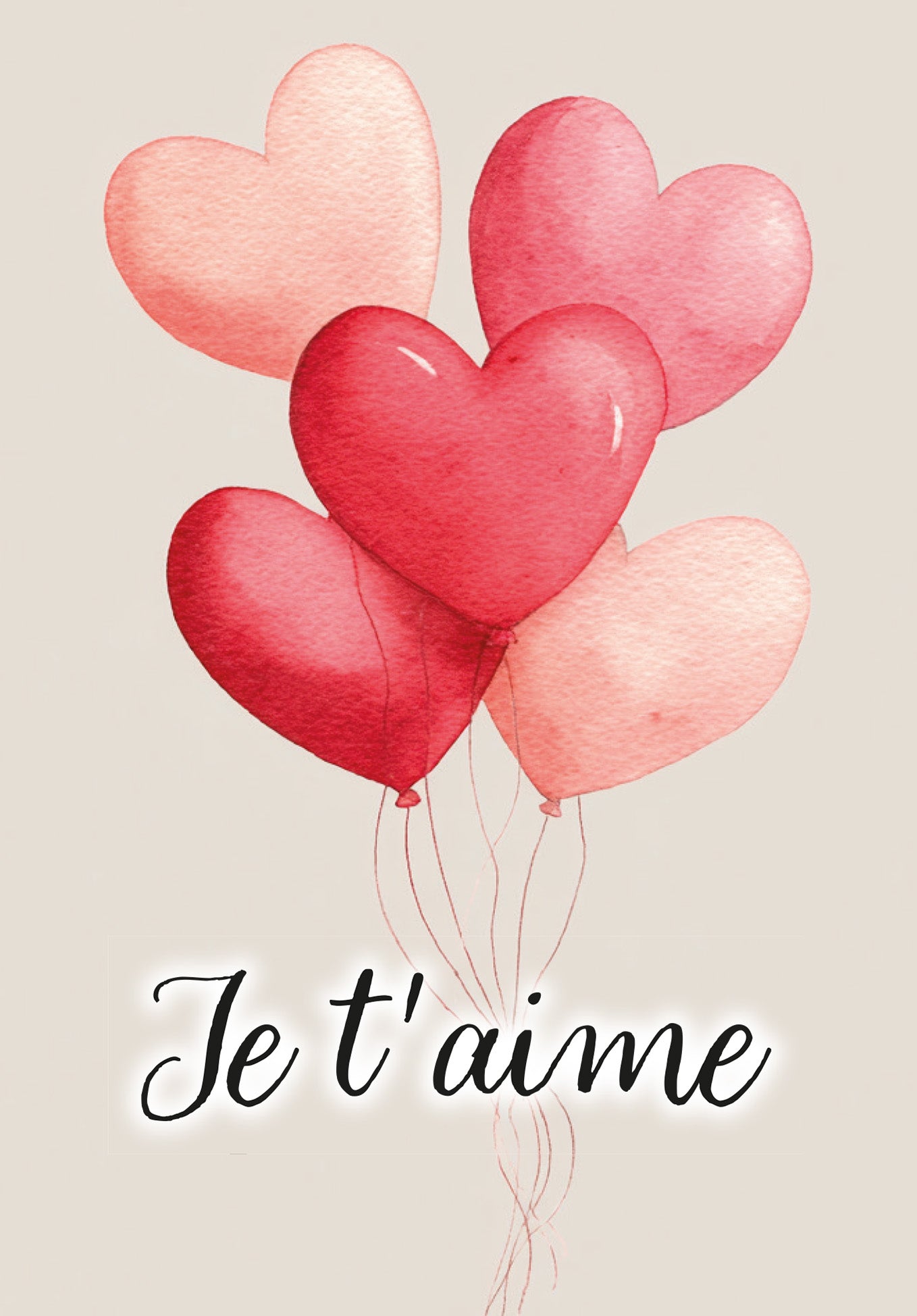 Je t'aime - Ballons coeurs PDF