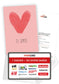 Ti amo - Cuore rosa